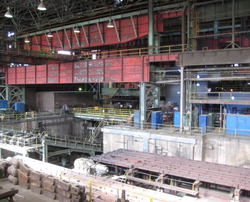 Crane runway in the steel factory of ABS Sisak d.o.o., Sisak 